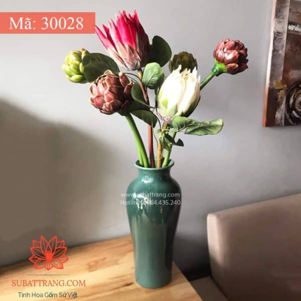 Lọ Hoa Men Hỏa Biến Dáng Cao - 30028